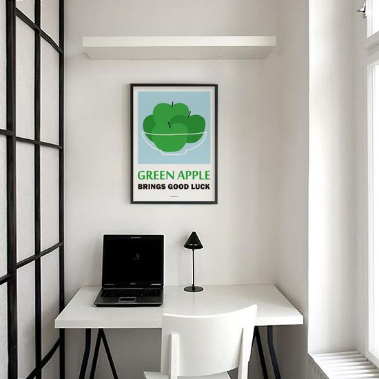 행운을 부르는 청사과 M 인테리어 포스터 개업 집들이