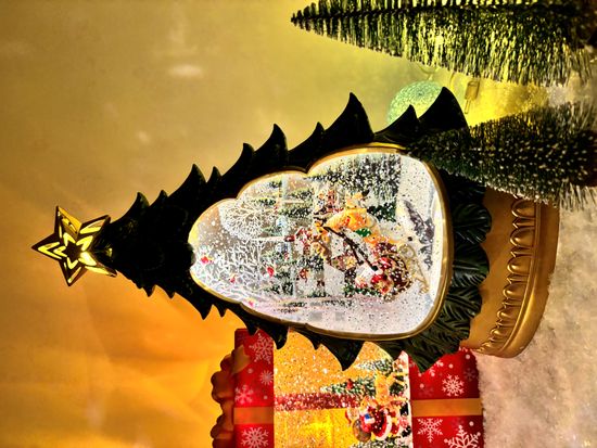 아오라 크리스마스 오르골 스노우볼 워터볼 소품 