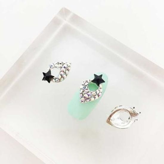 Woman bonita nail parts 큐빅메탈 몬타나스타드롭1개