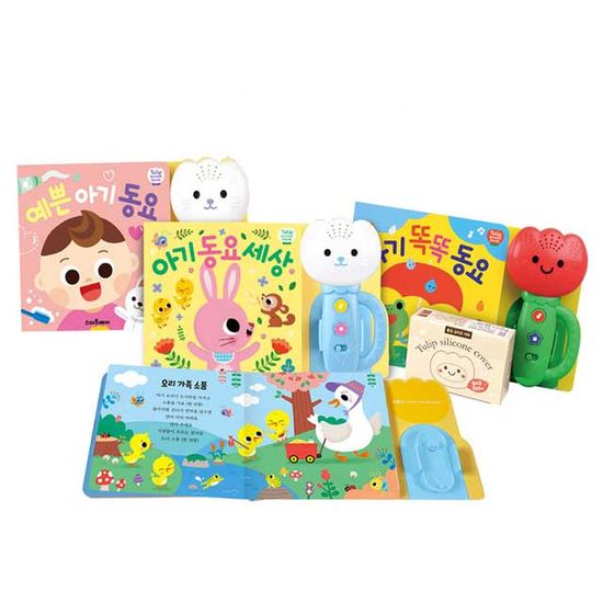 튤립 사운드북 하늘이 3종세트+실리콘커버/오토리버스