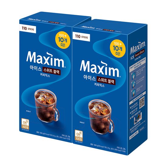 맥심 아이스 스위트 블랙 커피믹스 220T