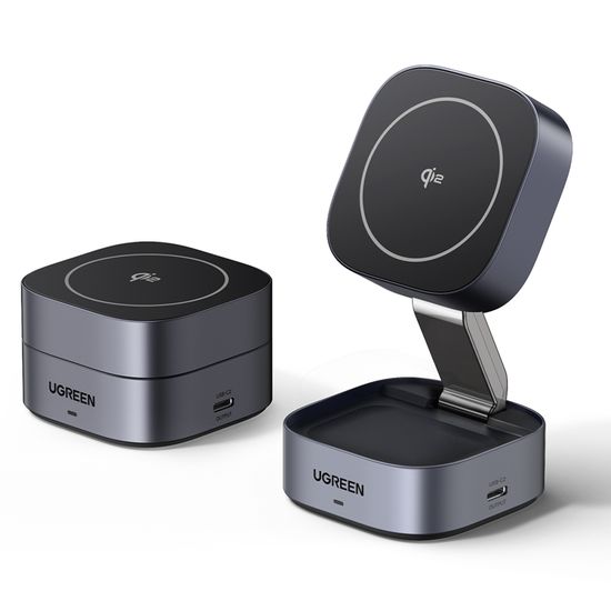 유그린 MagFlow Qi2 2in1 25W 마그네틱 무선 충전기