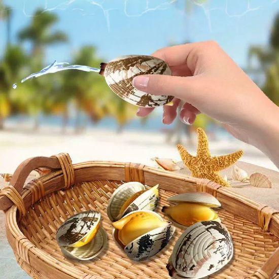 특이한 미니 조개 바지락 물총 수동 워터건 웃긴 선물