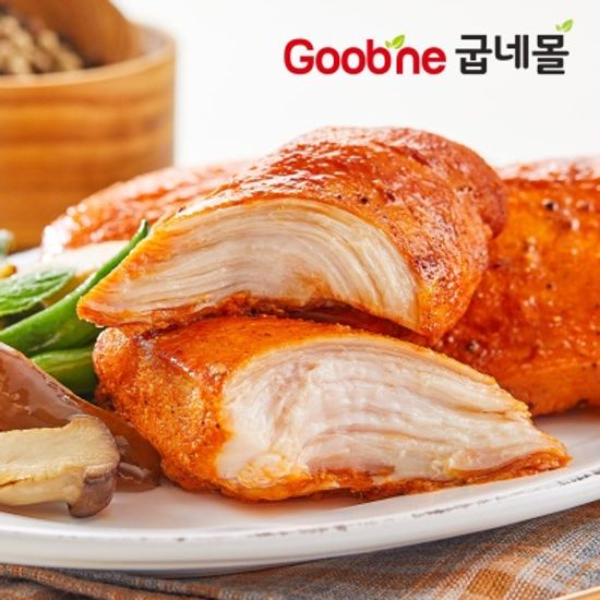 [굽네 오통닭]오븐구이 통 닭가슴살 110g 2종 1팩