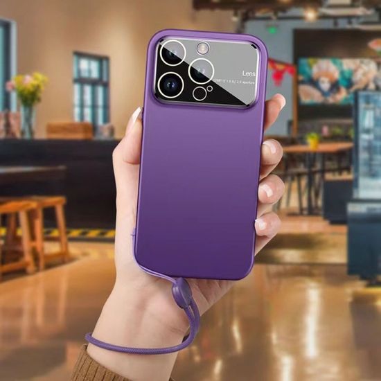 아이폰14 13 12 카메라 렌즈 보호 하드 스트랩 케이스