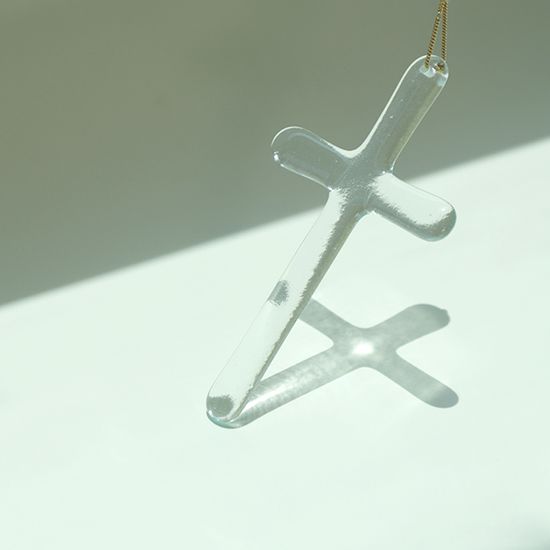 Glass Hanging Cross 유리 벽걸이 십자가