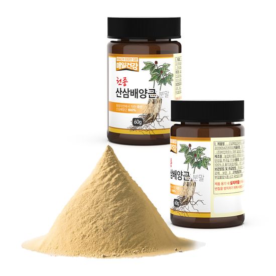 매일건강 천종 산삼배양근 100% 분말 60g (스푼포함)