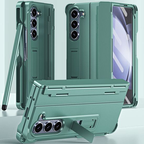 갤럭시 z폴드6 폴드6 메탈 스탠드 힌지보호 펜 케이스