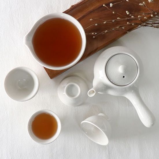 백자 5인 다기세트(W3CED07)