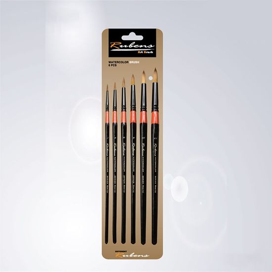 루벤스 수채화붓 NO.720(R) 6본조 Set