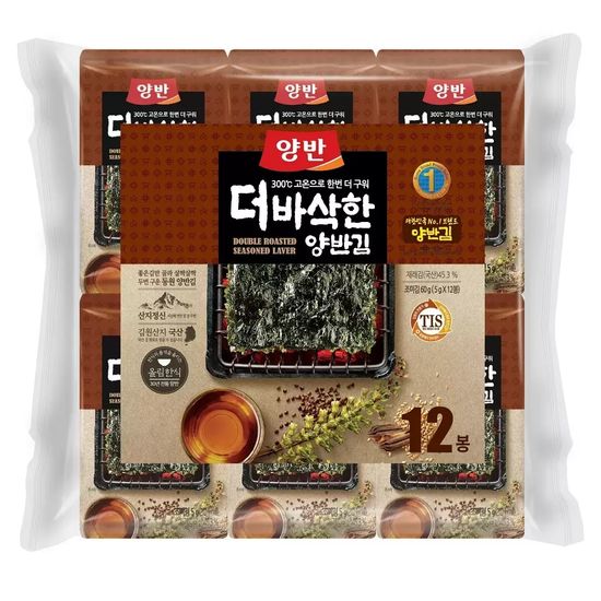 양반 더 바삭한 김 5g x 60봉
