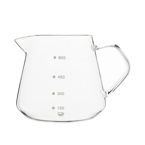 [로하티] 내열유리 커피서버(600ml)계량 핸드드립서버