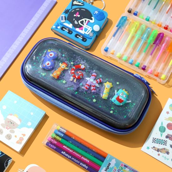 빅키드 트윙클 강남필통 하프 하드탑 파우치 2종