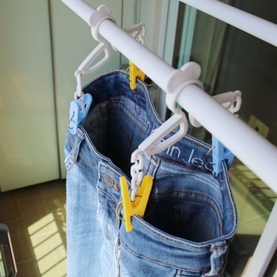 [시바타] 바지걸이 빨래집게 2P