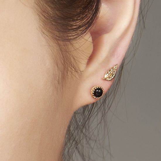 14K 블랙코코넛 피어싱(1개)