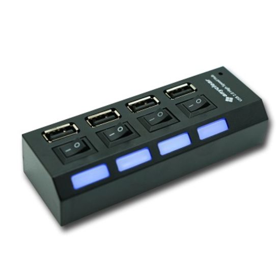 USB2.0 멀티허브 분배기 멀티탭 버튼식 4포트