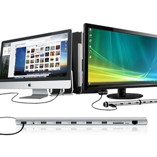 알루미늄 USB 허브 도킹스테이션 멀티포트 