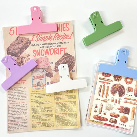 파스텔 다꾸 다이어리 문구 집게 서류 종이 클립 5종