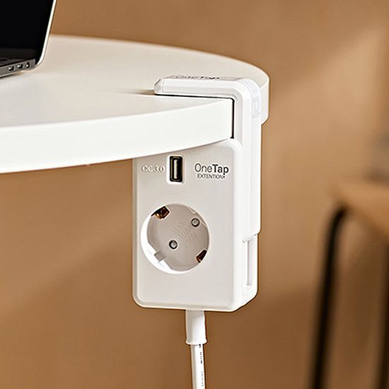 원탭 테이블에 걸어쓰는 충전기 USB 고속충전 멀티탭