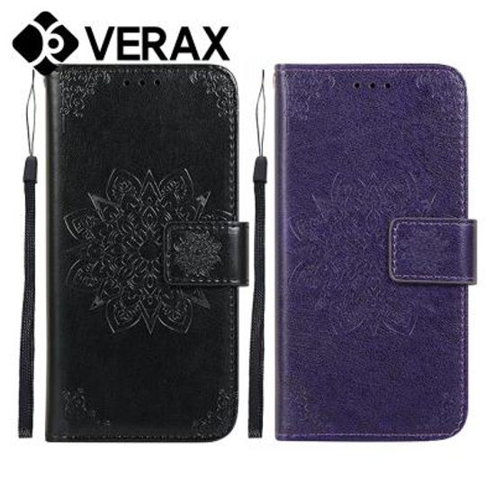 P293 아이폰11프로맥스 플라워 패턴 커버 가죽 케이스