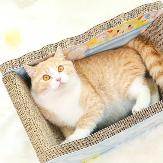 욕조 디자인 고양이 발톱 골판지 스크래쳐 장난감
