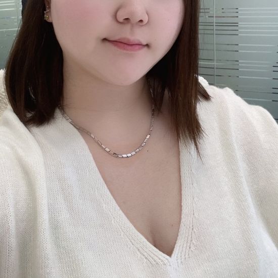 대나무 3mm 은목걸이 무난하고 심플 인기좋은
