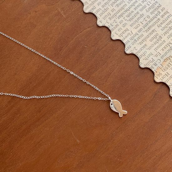 행운의 물고기 목걸이 친구 우정 커플 목걸이 팬던트