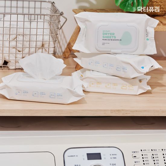 닥터퓨리 건조기시트 섬유유연제 시트 80매x2입