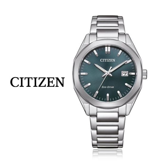 시티즌 남성시계 에코드라이브 드레스워치 그린