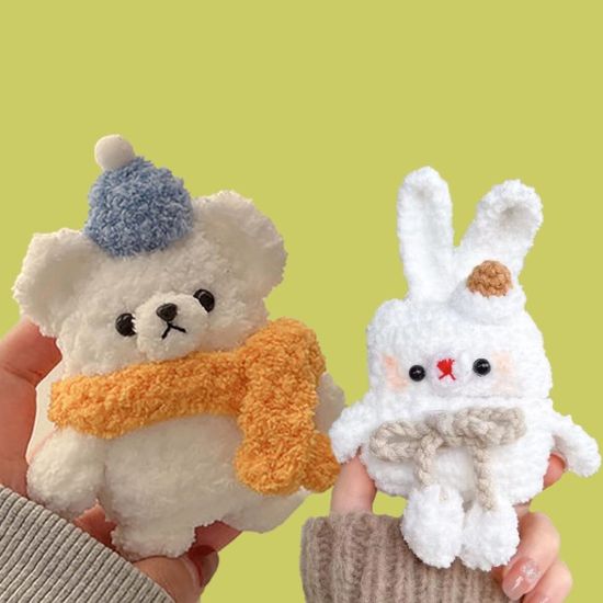 에어팟 3 2 1 프로 곰돌이 토끼 병아리 인형 털케이스