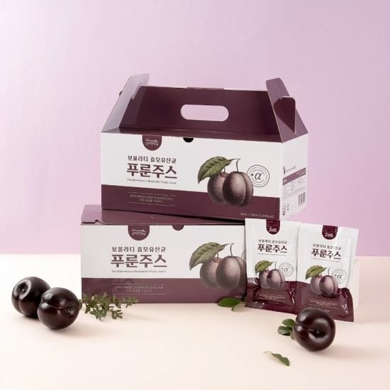 자연정 보울라디 효모 유산균 푸룬 주스 80ml X 30포