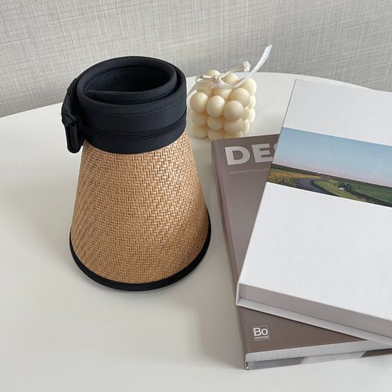 라탄 자외선 썬캡 모자 햇빛 가리개 챙 넓은 여름