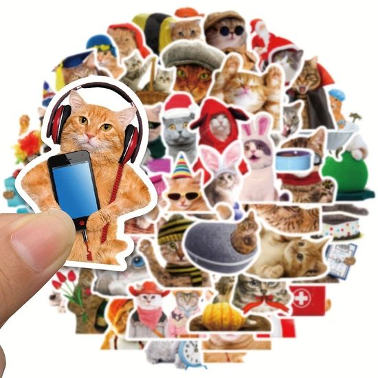 고양이 스티커 100P 밈 다꾸 폰꾸 폰 다이어리 꾸미기