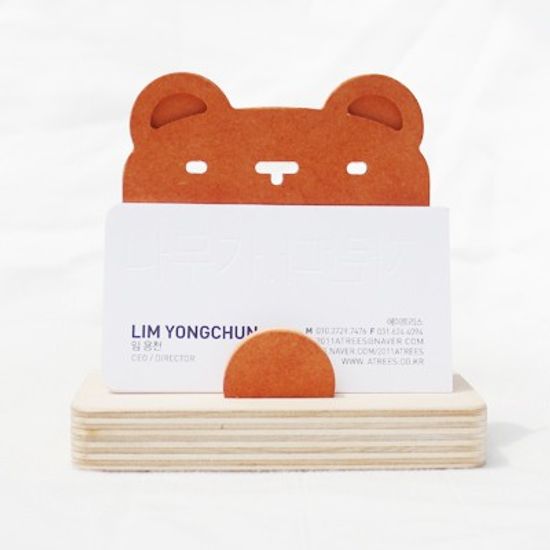 Business Card Holder-Bear 곰모양 명함꽂이