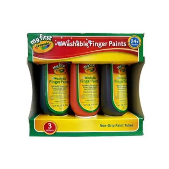 핑거페인트 150ml 3색(주황,녹색,보라) GY811430