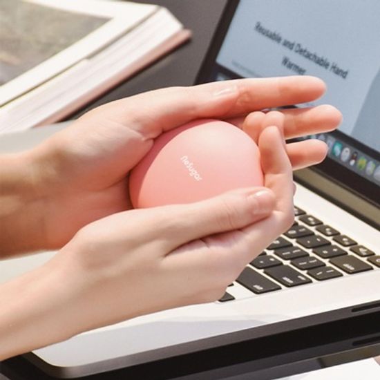 탁상용 히터 마카롱온풍기 미니손난로 2in1