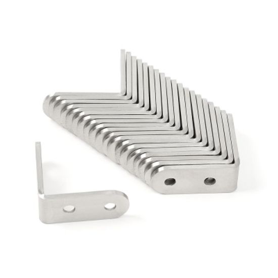 영달철물 스텐꺽쇠 코너철 20p세트 40x40 ㄱ자 선반대