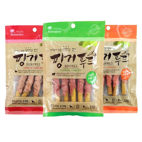 핑거푸드 강아지간식 핫도그 오리고기 120g(WBC3B68)