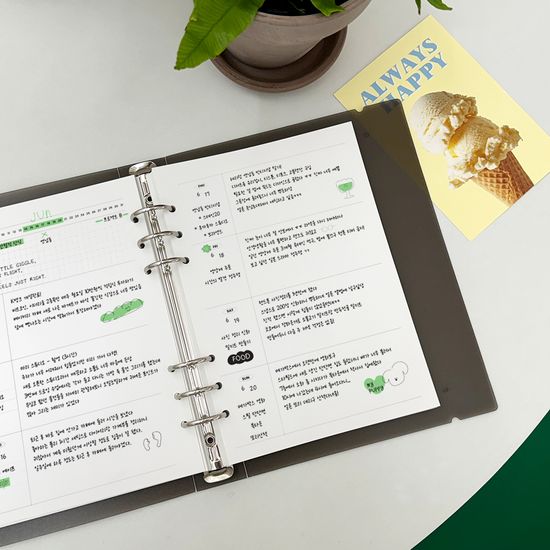 [리뷰이벤트]리코즈 A5 6공 대용량 플래너 100매