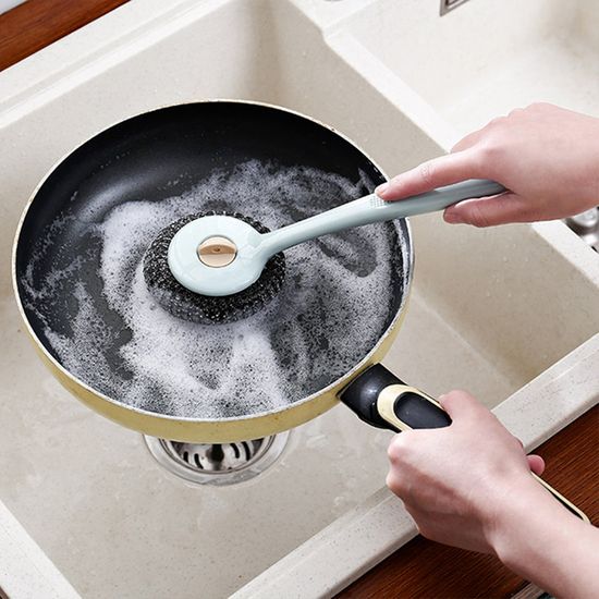 손잡이로 편리한 주방 손잡이 철수세미(리필10개포함)