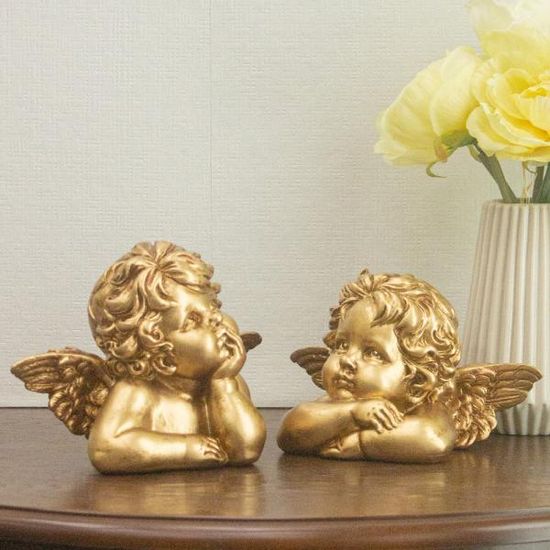 앤틱소품 생각천사 테이블장식 골드 kkjj097