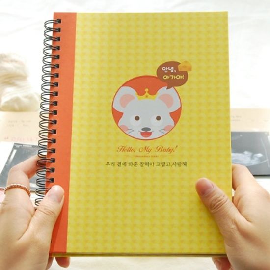 안녕 아가야 아기쥐 임신초음파앨범/태교앨범