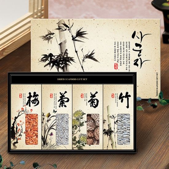 [바다내음] 실속 사군자 멸치,새우,표고 죽호