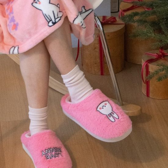 루카랩 베니 극세사 털 슬리퍼