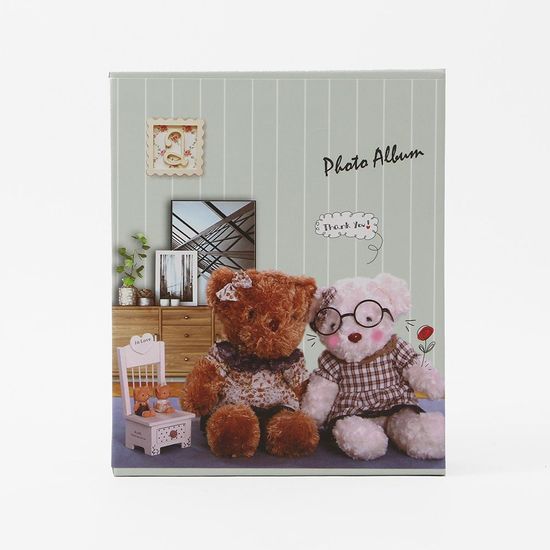 4x6 포토앨범 20매 곰인형 사진첩 포켓식(WE078C1)