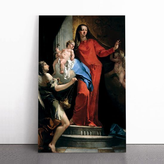 티에폴로 - 로사리오의 성모와 천사들, 캔버스액자 