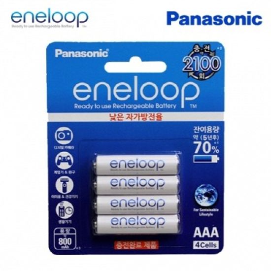 [파나소닉] 에네루프 aaa 충전지 800mAh 4알 + 파나소닉 충전기