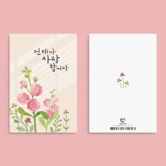 캘리그라피 감사카드 JW2203 언제나 사랑합니다