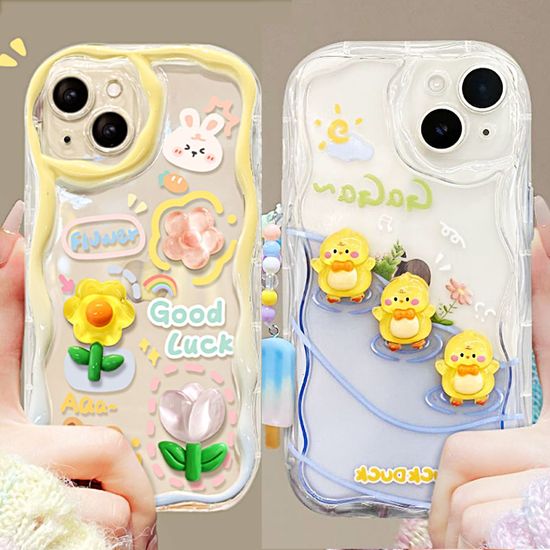 갤럭시 a35 a15 a16 a55 a25 레진 캐릭터 물결 케이스
