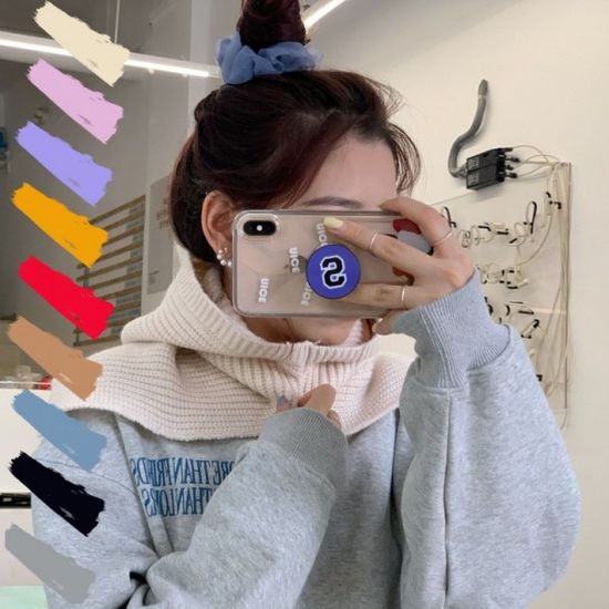 골무모자 비니모자 골지 무지 후드 바라클라바